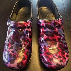 Dansko Women's Mules in Pink and Purple